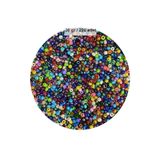 Karışık Renk 4 Mm Yaklaşık 220 Adet/20 Gram Cam Boncuk Oya Yazma Bileklik Ve Kolye