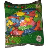 Karışık Renkli Atom Balon 9 inç Normal Balon 100'lü Parti Kutlama Malzemesi