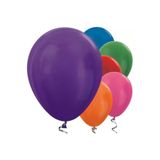 Karışık Renkli Metalik 12 Li Latex Balon Çok Renkli
