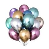 Karışık Renkli Parlak Krom Balon 12 Inch 20 Adet