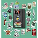 Karışık Retro Random Sticker Paketi/Bullet Journal Defter Çıkartma Ajanda Laptop Etiket