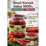 Karışık Salça 1600 G Domates %60 & Biber %40 Doğal Yoğun Kıvamlı Salça