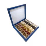 Karışık Spesiyal Lokum Lale Motifli Hediyelik Kutu 1.25 KG