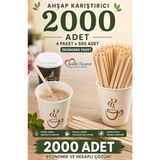 Karıştırıcı 2000 Adet Çay Kahve Karıştırma Çubuğu Tahta Karıştırıcı Tahta Kaşık