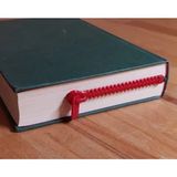 Kariyer Renkli Fermuar Tasarımlı Kitap Ayracı – Eğlenceli ve Şık Kitap Okuma Aksesuarı 1 Adet - Kırmızı