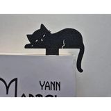 Kariyer Uyuyan Kedi Siyah 3D Baskı Kitap Ayracı 1 Adet