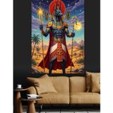 Karizmart Anubis Dekoratif Kanvas - Mdf Ahşap Tablo
