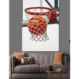 Karizmart Basketbol Pota Sayı Anı Dekoratif Kanvas - Mdf Ahşap Tablo