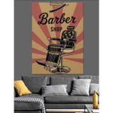 Karizmart Berber Koltuğu Vintage Poster Dekoratif Kanvas - Mdf Ahşap Tablo