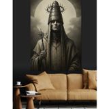 Karizmart Eski Kral Heykeli Posteri Dekoratif Kanvas - Mdf Ahşap Tablo
