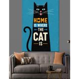 Karizmart Evde Kedi En İyisi Dekoratif Kanvas - Mdf Ahşap Tablo