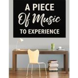 Karizmart Müzik Deneyimi Yazılı Poster Dekoratif Kanvas - Mdf Ahşap Tablo