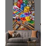 Karizmart Resim Boyaları Sanat Malzemeleri Dekoratif Kanvas - Mdf Ahşap Tablo