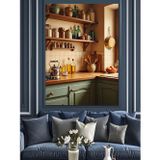 Karizmart Vintage Mutfak Rafı Düzeni Dekoratif Kanvas - Mdf Ahşap Tablo