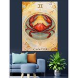 Karizmart Yengeç Burcu Tarot Kartı Dekoratif Kanvas - Mdf Ahşap Tablo