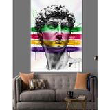 Karizmart Yunan Heykeli Pop Art Dekoratif Kanvas - Mdf Ahşap Tablo