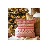 Karkan Tekstil Retro Noel Motifli Kırlent