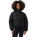 Karl Kani Og Aop Crop Puffer Kadın Siyah Ceket - BLK-Siyah
