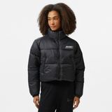 Karl Kani Sport Patch Crop Puffer Kadın Siyah Ceket - BLK-Siyah - XS