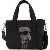 Karl Lagerfeld %60 Geri Dönüştürülmüş Pamuk, %40 Pamuk Siyah Kadın Omuz Çantası A3W50023999
