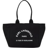 Karl Lagerfeld %65 Geri Dönüştürülmüş Pamuk, %35 Pamuk Siyah Kadın Omuz Çantası B1W50010999