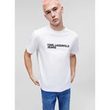 Karl Lagerfeld Beyaz Erkek T-Shirt 241D1702_KLJ Regular Karl Sslv Tee