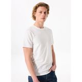 Karl Lagerfeld Bisiklet Yaka Düz Siyah-Beyaz T-Shirt, S, 5003163217, Siyah - Beyaz, Erkek