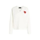 Karl Lagerfeld Bisiklet Yaka Düz Sweatshırt, M, 5003247447, Beyaz, kadın