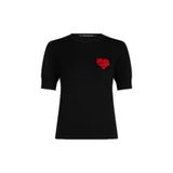 KARL LAGERFELD Bisiklet Yaka Kazak, M, 5003247418, Siyah, Kadın
