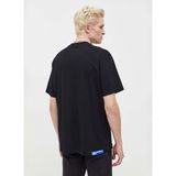 Karl Lagerfeld Bisiklet Yaka Siyah Erkek T-Shirt 236D1702_KLJ Relaxed Cut Logo Tee