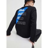 Karl Lagerfeld Bisiklet Yaka Siyah Erkek T-Shirt 236D1703_KLJ Relaxed Cut Logo Tee