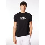 KARL LAGERFELD Bisiklet Yaka Siyah Erkek T-Shirt 755060542241