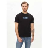 KARL LAGERFELD Bisiklet Yaka Siyah Erkek T-Shirt 755063542241