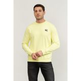 Karl Lagerfeld Bisiklet Yaka Sweatshirt Açık Yeşil, XS, 705710 551900, Açık Yeşil, erkek