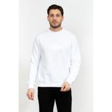 Karl Lagerfeld Bisiklet Yaka Sweatshirt, M, 974081, beyaz, erkek