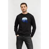 Karl Lagerfeld Bisiklet Yaka Sweatshirt Siyah, L, 705432 551942, Black, erkek