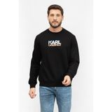 Karl Lagerfeld Bisiklet Yaka Sweatshirt Siyah, XL, 705412543910, SİYAH, erkek