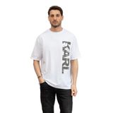 KARL LAGERFELD Bisiklet Yaka T-Shirt 2XL, XXL, 1021290, Beyaz, Erkek