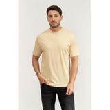 Karl Lagerfeld Bisiklet Yaka T-Shirt Kum Beji, S, 755139553225, Kum beji, Erkek