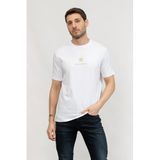 Karl Lagerfeld Bisiklet Yaka T-Shirt, L, 1258, Beyaz, Erkek