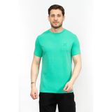 KARL LAGERFELD Bisiklet Yaka T-Shirt , L, 974681, Turkuaz, Erkek