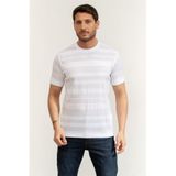 Karl Lagerfeld Bisiklet Yaka T-Shirt, M, 755004562201, Beyaz, Erkek