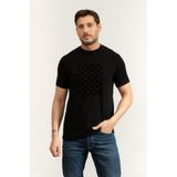 Karl Lagerfeld Bisiklet Yaka T-Shirt, M, 755040561221, Siyah, Erkek