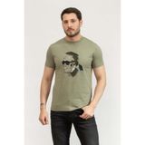 Karl Lagerfeld Bisiklet Yaka T-Shirt, M, 755067 552241, Yeşil, Erkek