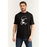 Karl Lagerfeld Bisiklet Yaka T-Shirt, M, 755146562224, Siyah, Erkek
