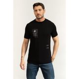 Karl Lagerfeld Bisiklet Yaka T-Shirt, S, 755044561221, Siyah, Erkek