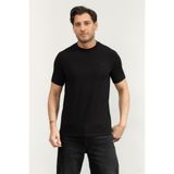 Karl Lagerfeld Bisiklet Yaka T-Shirt Siyah, S, 755750 500221, Black, Erkek