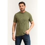 Karl Lagerfeld Bisiklet Yaka T-Shirt, XL, 755036562221, Yeşil, Erkek
