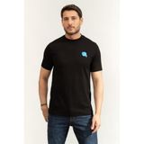 Karl Lagerfeld Bisiklet Yaka T-Shirt, XL, 755049562235, Siyah, Erkek