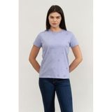Karl Lagerfeld Bisiklet Yaka T-Shirt, XS, 246W1719, Lavanta, Kadın